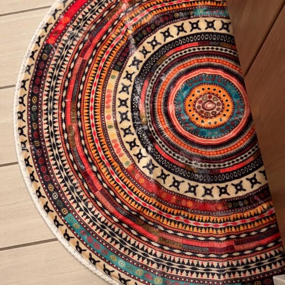 Half Round Door Mat, Bathroom Floor Rug - Picture 4 of 8